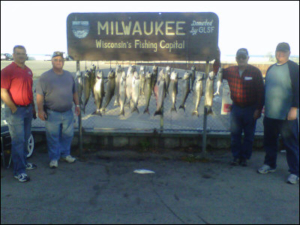group with fish haul